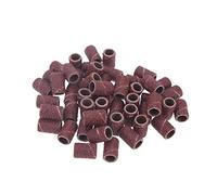 Yctze Nail Art Drill Sanding Bands, 150Pcs Set Medium Coarse Grit 80 120 180 Bands, Professional Manicure Pedicure Nail Care Tool for Artificial Nails, 15x15.5x2cm