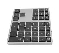 Yctze Number Pad 35 Keys Omic Aluminum Oy Rechargeable Numeric Keypad for Desktop Laptop Tablet Ey (Grey)