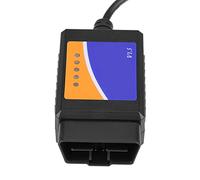 Yctze OBD2 Scanner USB Interface OBD2 USB Cable Diagnostic Cable Scan Tool PC Based Scan Tool Reads and Clears Trouble Codes with CD Driver for OBD II Protocols