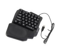 Yctze One Handed Gaming Keyboard ，35 Keys Design with Wide Palm Rest for Computer & Mobile Games One Handed Gaming Keyboard， Keypad，single Hand ，35 Keys ，me