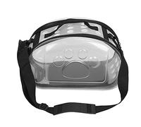 Yctze Outdoor Transparent Collapsible Pet Carrier Bag for Cats and Dogs with Ventilation and Comfortable Straps - Gray S (M)