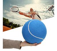 Yctze Oversized Inflatable Tennis for Fun Autographing, Safe Rubber & Felt Material, Ideal for Kids, Adults, and Pets - 8 Inches (Blue)