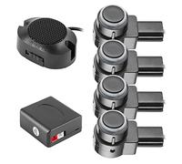 Yctze Parking Sensor System 4 Sensor Auto Reverse with 65dB Buzzer Alert and Protective Circuit for Car Truck SUV Safety