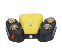 Yctze Paws Activated Pet Drinking Fountain, Step On Dog Water Dispenser with Summer Spray Function, Interactive Outdoor Dog Water Fountain Toy, Portable No Power Needed (Yellow)