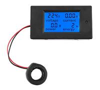 Yctze PEACEFAIR PZEM-061 Voltage Meter Large LCD Display Energy and Power Monitor for Home Use 100A AC80-260V High Accuracy