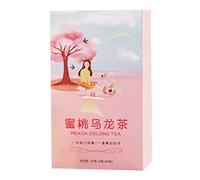 Yctze Peach Oolong Tea, Pure Natural Dried Fruit Individual Package, Peach Flavored Oolong Tea for Home Office Hotel