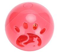 Yctze Pet LED Flashing Interactive Toy Ball with Bell - Cat Rolling Ball with Sound for Engaging Play and Exercise (Red)