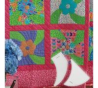Yctze Pinwheel Template, Acrylic Quilting Ruler, Sewing Template with 1/4 Inch Seam Allowance, Ideal for Professional Tailors & Designers, Transparent (Transparent)
