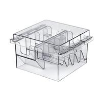 Yctze Plastic Organizer Durable Salon Tool Storage Case, Rack for Clipper Comb Holder, Professional Hairdressing Equipment, 14.5x12x8.5cm