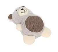 Yctze Plush Squeaky Dog Toy - Interactive Soft Teeth Cleaning Plush Chewing Toy for Small & Medium Dogs - Cute Stuffed Pet for Hours of Entertainment (Grey Bear)