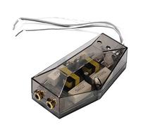 Yctze Portable 12V Universal Car Amplifier Subwoofer, Audio Converter with High Low Frequency Output, Smoke Transparent Plastic Amplifier for Car Audio Systems