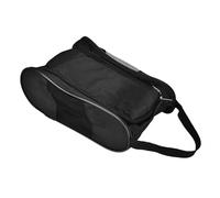 Yctze Portable Breathable Shoes Bag Case Pouch Storage Accessory Nylon，Easy to Carry，for Golfer Shoes Bag，Portable Shoe Storage，Breathable Shoe Pouch，Nylon Case， ，Acc (Black)