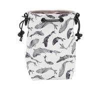 Yctze Portable Large Capacity Camera Drawstring Shoulder Bag - Instant Camera Storage (Whale)