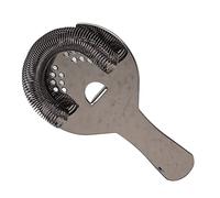 Yctze Portable Professional Cocktail Strainer - Proof Stainless Steel Hawthorne Bar Strainer for Home & Party Use (Black)