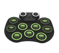 Yctze Portable USB Electric Kit with Built-in Speakers, MP3 Input, and Pedal-Controlled Cymbals for Musicians