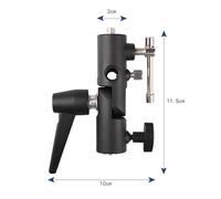 Yctze Premium Aluminum Alloy Camera Fill Light Tripod Head with Screw Reinforcement and Umbrella Hole for Photographers (H Type)