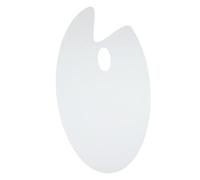 Yctze Premium Clear Painting - Non-Stick Oval Shaped Transparent Color Mixing Tray with Thumb Hole Easy - Ideal Acrylic, Watercolor, and Oil-Based Paints Perfect Artists and Students