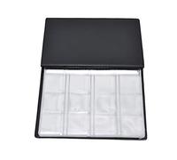 Yctze Premium Coin Collection Book with 120 PVC Pockets and PU Leather Cover, Transparent Design Easy Viewing, Highly and Soft Coin Album Perfect Collectors and Gift Giving (Red)