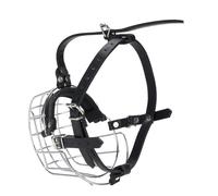 Yctze Premium Dog Muzzle with Breathable Metal Wire Design & PU Leather Straps - Secure Medium to Large Dogs - Biting & Ingesting Dangerous Items - Effective Training Aid