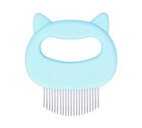 Yctze Premium Hair Comb - Deshedding & Dematting Brush Effortless Removal - Eco-Friendly Pet Grooming Tool, Shiny and Gentle Massage (Blue)