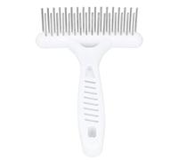 Yctze Premium Pet Double Row Rake Dogs - Effective Deshedding Comb Undercoat Grooming, Perfect Haired Breeds Like Golden Retrievers & Siberian Huskies - Safe & Hair Removal Tool