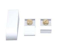 Yctze Premium Sander Holder Set - Trapezoid Beveled Cuneiform Shape Aluminum Alloy Handheld Sanding Clamp Manual Sanding, Flat and Curved Surfaces, 3-piece Sandpaper Holder Set