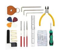 Yctze Professional 23PCS Guitar Maintenance Kit -in-One Guitar Tool Set with String Wrench Picks Ruler for Ukulele Bass String Instrument Repair and Setup