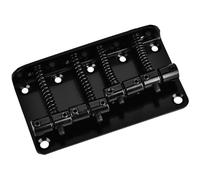 Yctze Professional Metal Four Bridge 4-String Guitar - Durable, Multiple Color Options, High Sound Quality, Assembly with Screws and Hex Wrench (Black)