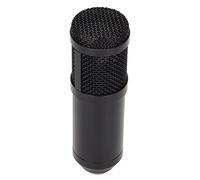 Yctze Professional Wired Condenser Microphone XLR to 3.5mm with Shock Mount for Clear Broadcast Recording (Black)