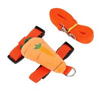 Yctze Rabbits Harness and Leash, Dual Strap Design Pet Vest, Soft Comfortable Training Rope with Firm Buckle, Ideal for Small Animal Outdoor Walking Supplies (M)