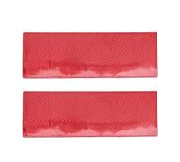 Yctze Rectangle Reflector Self Adhesive Rear Reflector Sticker, 144x51mm Red PVC Safety Marker for Trucks, RVs, Cars and Motorcycles