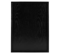 Yctze Rectangle Solid Wood Tray for Tea Coffee Snack Food, Ideal for Home and Restaurant Use, Black Square Wood Serving Tray (35 * 24cm)