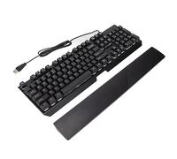 Yctze RGB Wired Gaming Keyboard with 104 Keys, Comfortable Touch and Clear Characters for Office and Gaming Use (GK60 keyway black)