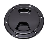 Yctze Round Boat Deck Plate, 4in Anti Slip Marine Inspection Cover with | ABS Construction, Sealing, Leakproof Design, for Boat Yacht and Marine Deck Access