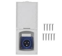 Yctze RV Plug Socket 16A 220V-240V Waterproof Power Outlet External 3Pin Flush Female Socket Plug for RV Motorhome Trailer Caravan