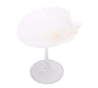 Yctze Seashell Wine Glass, Handmade Unique Cocktail Cup, Bottom Mounted Holder Glass for Beach Wedding Party Decorations, Ideal for Elegant Occasions
