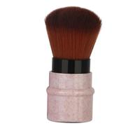 Yctze Short Marbling Makeup Foundation Brush - Stretchable Handle Blusher Powder Brush - Ideal for Blending and Application Beige (Pink)