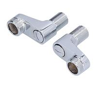 Yctze Shower Faucet Swing Arm, Adjustable Arm Distance Chrome Plated, Anti Drip Ceramic Valve with G1/2 to G3/4 Adapter, Ideal for Bathroom Wall Mounted Faucet
