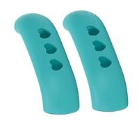 Yctze Silicone Pot Grip Handle Sleeve Heat Resistant Soft Cover Prevent Scald for Cooking Pots Skillets 2pcs (Blue)