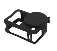 Yctze Silicone Protective Case with Lens Cap Lanyard for Action 6 Camera (Black)