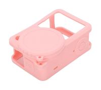 Yctze Silicone Protective Case with Lens Cap Lanyard for Action 6 Camera (Pink)