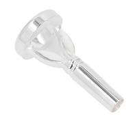 Yctze Silver Plated Trombone Mouthpiece Baritone Euphonium Lip Trainer Tool with Storage Box, for Musicians