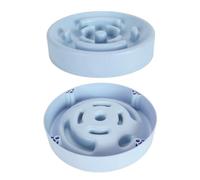 Yctze Slow Feeder Dog Bowl for Medium Small Dogs - Interactive Puzzle Design to Choking, Promote Eating, and Enhance Digestion, Blue (Blue)