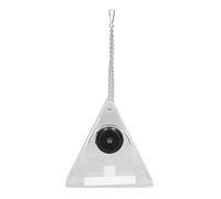 Yctze Smart Bird Feeder with Camera - Real Time Monitoring Hanging Outdoor Bird Feeder for Garden, Easy Installation, Weather Resistant, for Backyard and Patio (Triangular)