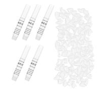 Yctze Soft Claw Caps for Pets - 100-piece Set of Cat Nail Covers for Safe Anti Scratch Suitable for Cats and Dogs, Black and Pink, Clear Caps Also Available (S)