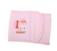 Yctze Soft Cotton Baby Infant Abdominal Cover, Warming Belly Wrap for Brustwickel, Cute Crop Design, Keeps Baby Warm and Cozy (Pink)