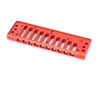 Yctze SP20 Harmonica Comb - Aluminum Alloy 10-Hole Blues Instrument Replacement Part with Rounded Edges for Improved Comfort