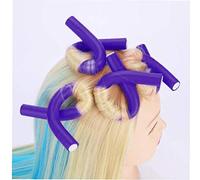 Yctze Spiral Twist Hair Curlers, Flexible Curling Rods, Styling Tools for Creating Waves Curls, Multi Colored Sizes, No Heat Damage Safe for All Hair Types (As shown #77)