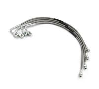 Yctze Stainless Steel Brake Lines Replacement for Enhanced Brake Performance and Safety, with Direct Fit for JK 2007 2018 89716