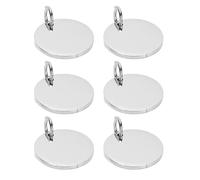 Yctze Stamping Blanks 20PCS 20mm Round Pendants Fit for H2D Printer Mirror Stainless Engraving Blanks with Hanging Rings for Crafting Id - Arts, Crafts & Sewing/Beading & Jewelry Making/